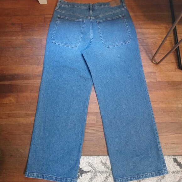 MADEWELL the perfect vintage wide leg jeans in Edgerly Wash (sz32) - Picture 6 of 15